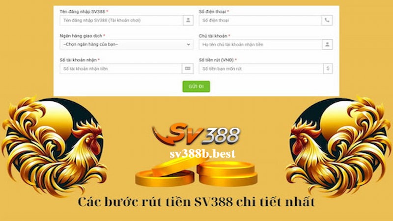 Hướng dẫn cách rút tiền SV388 về tài khoản cá nhân nhanh chóng Hướng dẫn cách rút tiền SV388 về tài khoản cá nhân nhanh chóng